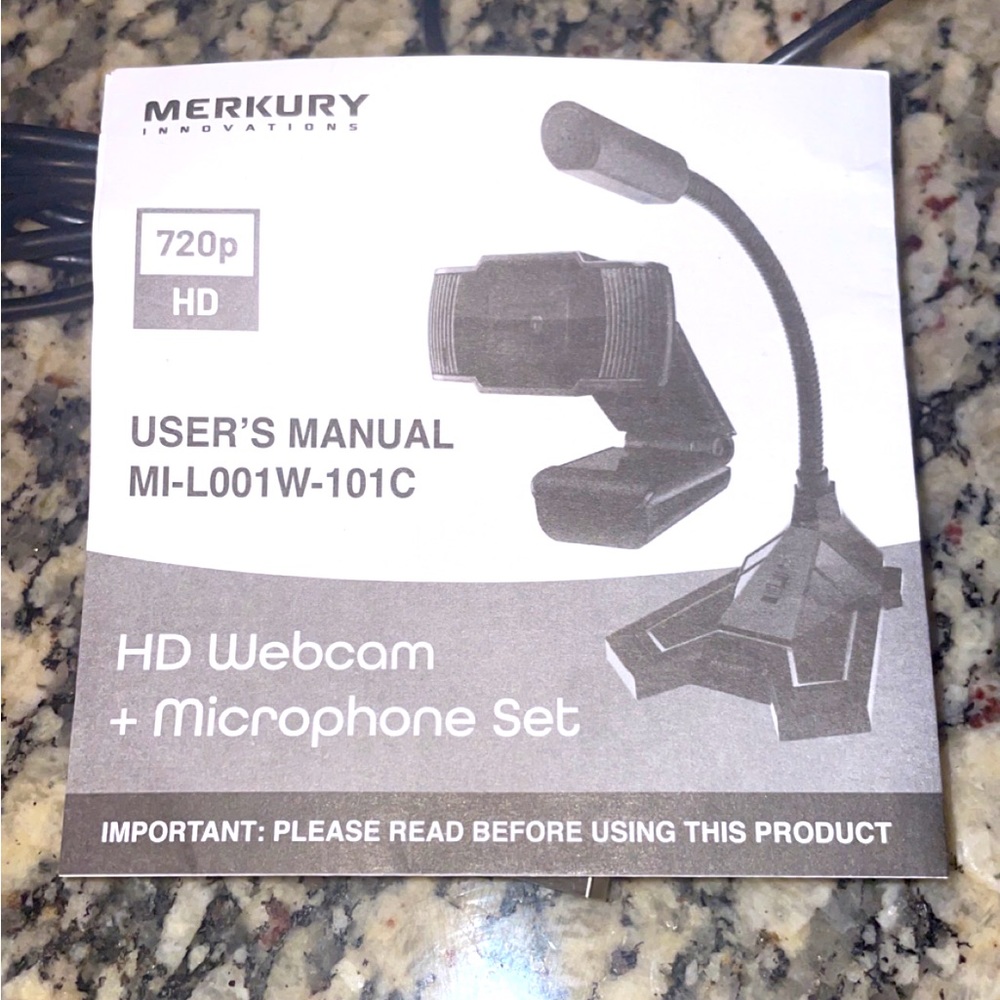 NEW! Merkury Innovations HD webcam and microphone